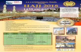 AU$ 10,500 · FULL 28 DAYS TOUR Package includes: • Airport taxes • Quad share rooms • Guide for Umrah & Ziarah in Madinah • Experienced Mutawwif & Qurban • 5 litres Zamzam
