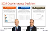 2020 Crop Insurance Decisions - farmdoc · 2020 Crop Insurance Payment Evaluator •Evaluates expected payments, frequency of payments, net cost of insurance, risk reduction, and