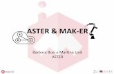 ASTER & MAK-ERfocus group luoghi sperimentali di test di prodotto partner marketing workshop per realizzazione/ miglioramento del prodotto service innovativo modelli evoluti di service