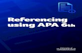 Referencing using APA 6th - library.hud.ac.uk Full guide Sept15.pdf · 15.2 Market research report ... The University referencing style is . APA 6. th, published by the American Psychological