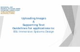 Uploading Images Supporting Text Guidelines for ... · Supporting Text Guidelines for applications to: ... development work, preparatory sketches and final pieces. Several small images