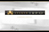 COMPANY PROFILE - Sysgen RPOsysgen-rpo.com/.../2016/09/Sysgen-RPO-e-Brochure.pdf · Sysgen RPO is a division of Sysgen, a 22 year old IT Staffing company. Founded in 1991, Sysgen