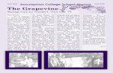 College School Alumni Issue #105 The Grapevine · The Grapevine Assumption College Catholic High OFSAA 2018 A Huge Thank You! Members: Ali Al Abdulresool, Kassen Byas, Rambang Chalk,,