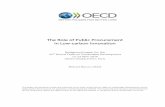 The Role of Public Procurement in Low-carbon Innovation Role... · 2020-05-01 · The Role of Public Procurement in Low-carbon Innovation Background paper for the 33rd Round Table