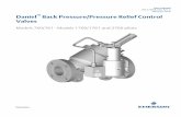Daniel Back Pressure/Pressure Relief Control Valves€¦ · Daniel™ Back Pressure/Pressure Relief Control Valves Models 760/761 - Models 1760/1761 and 2760 pilots. Flow Lifecycle