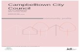 Campbelltown City Council - profile.id · Campbelltown is named after Charles James Fox Campbell, an early landholder in the area. About the area Important Statistics Population ...