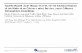 Nacelle Based Lidar Measurements for the …...Wake losses and wake models 2 Power production Wake losses 10%-20% 50% uncertainties on prediction of wake losses for offshore wind farm