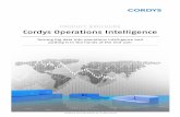 PRODUCT BROCHURE Cordys Operations Intelligence · PRODUCT BROCHURE CORDYS OPERATIONS INTELLIGENCE 2 INTRODUCTION Cordys Operations Intelligence (COI) is a solution that enables non-technical