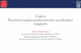 Unit 4 Practical superconductors for accelerator magnets · C2 is ~14.5 T at 0 K. The critical current J c depends on the microstructure. Cold works and heat treatments determine