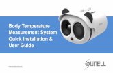 Sunell Body Temperature Measurement System User Quick … Temperature... · Body Temperature Measurement System. Quick Installation & User Guide. Installation Ceiling Mount. Installing