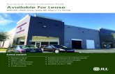 Sunshine State Industrial Park Available For Lease€¦ · Sunshine State Industrial Park Available For Lease 955 NW 159th Drive, Suite #2, Miami, FL 33169 Building Highlights •