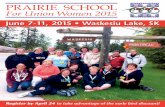 PRAIRIE SCHOOL · 2015-04-02 · Scholarship Program The Prairie School for Union Women has estab lished a Scholarship Fund for the purpose of encouraging women from equityseeking