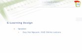 E-Learning Design - Moodle · Business Course – Design Considerations: ... To group and list all learning activities or tasks for clear presentation of study topics . Design Learning