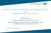 Report of Environmental Assessment and Reasons for Decisionreviewboard.ca/upload/project_document/EA1819-01... · Report of Environmental Assessment and Reasons for Decision EA1819-01-
