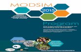 Program - MSSANZ · 2015-11-26 · hydrological modelling to improve water resources assessment and prediction Stream M. Energy, integrated infrastructure and urban planning DORS