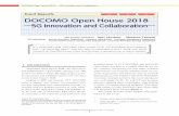 5G AI DOCOMO Open House 2018 ―5G Innovation and … · as connected cars. Also presented were the status and results of research and development toward 5G evolution and 6G. 3.1