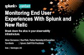 Monitoring End User Experiences With Splunk and New Relic · 2017-10-06 · Monitoring End User Experiences With Splunk and New Relic ... application, transaction, mobile, browser