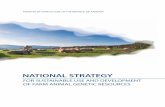 NATIONAL STRATEGY - Food and Agriculture Organization · The proposed National Strategy for Sustainable Use and Development of Farm Animal Genetic Resources has been prepared as a