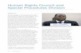10 Human Rights Council and Special Procedures Division 2014 › english › OHCHRReport2014 › WEB_version … · Human Rights Council and Special Procedures Division Background
