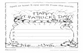 St. Patrick's Day New Word Activity · Title: St. Patrick's Day New Word Activity Author: Really Good Stuff® Created Date: 7/1/2011 5:44:04 AM