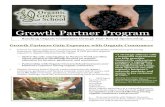 Growth Partner Program - Organic Growers School · The Growth Partner’s Commitment o Growth Partners may commit to the Organic Growers School anytime in the calendar year. o Growth