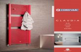 CLAUDIA - Cordivari...Claudia ® Elite radiator includes a pair of hooks in the same colour of the radiator and coloured Kristal valves kit, complete with fittings for copper and multilayer.