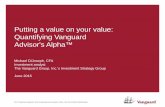 Putting a value on your value: Quantifying Vanguard ... · • The traditional value proposition for financial advisors has been primarily focused on outperformance. • However,
