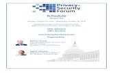Schedule - Privacy+Security Academy › wp-content › uploads › 20… · Schedule Version 5.0 Monday, October 24, 2016 – Wednesday, October 26, 2016 George Washington University