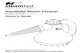 Handheld Steam Cleaner · 2011-05-23 · 1. Use Handheld Steam Cleaner only for its intended purpose as indicated in this manual. 2. If an extension cord is necessary, use a properly