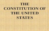 THE CONSTITUTION OF THE UNITED STATESedtechnology.com/Gov/POWER POINTS/consitution ppoint.pdf · •2 each state • 35 yrs old – 9 yrs cit. – Live St. • VP is Pres of Senate