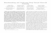 Benchmarking and Analyzing Deep Neural Network Trainingserailhydra/publications/tbd-iiswc18.pdf · frameworks (TensorFlow [8], MXNet [22], CNTK [89]) across different hardware conﬁgurations