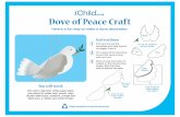 Dove of peace paper plate - iChild.co.uk · around the dove’s body and cut it out. Draw an eye and colour in a beak on the dove’s body shape. Stick the olive branch behind the