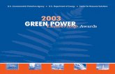 2003 Green Power Leadership Awards - US EPA · 2003 Green Power Leadership Awards 2003 Green Power Leadership Awards This event is hosted by the United States Environmental Protection