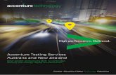 Accenture Testing Services Australia and New Zealand...Continuous delivery 98% reduction in critical defects reaching production with our shift left approach 45% reduction in test