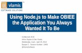 Using Node.js to Make OBIEE the Application You …vlamiscdn.com/papers2018/Using_NodeJS_To_Make_OBIEE_The...Using Node.js to Make OBIEE the Application You Always Wanted It To Be