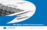 Budget 2020 Submission - Dáil Éireann · emptions from Stamp Duty and Capital Gains Tax for building conversions and developments in gardens. Incentivise release of homes to the