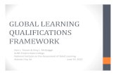 GLOBAL LEARNING QUALIFICATIONS FRAMEWORK · • OER learning • Untethered Learning • Develop an assessment tool that focuses on learning as it develops and can be used by all