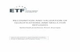 Draft report Recognition and validation of qualifications ... · Recognition and validation of qualifications and skills for refugees – practices from Europe for recognition and