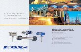 THERMAL MASS FLOWMETERS INDUSTRIAL PROCESS ONTROL › process › Fox Thermal › Fox-Full-line-B… · software, the FOX Model FT1 thermal mass flow meter and temperature transmitter