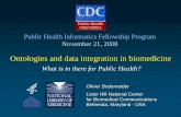 What is in there for Public Health? · 11/21/2008  · Ontologies and data integration in biomedicine What is in there for Public Health? Olivier Bodenreider. Lister Hill National