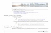 AdaptiveProfiles - Cisco€¦ · AdaptiveProfiles Thefollowingtopicsdescribehowtoconfigureadaptiveprofiles: •AboutAdaptiveProfiles,onpage1 •AdaptiveProfileUpdates,onpage1 ...