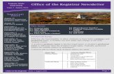 Kansas State Office of the Registrar Newsletter€¦ · The move will take place during Fall 2016. Office of the Registrar Issue 01 August 2014 Office of the Registrar Issue 5 August