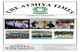 A TRI MONTHLY NEWS LETTER - atmiyavidyapeeth.org · A TRI MONTHLY NEWS LETTER ( April, ... its new academic session on 6th April 2015. The pleasant morning of the day in Atmiya Vidyapeeth
