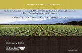 Greenhouse Gas Mitigation Opportunities in California ... Greenhouse Gas Mitigation Opportunities in
