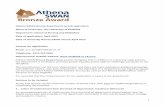 Athena SWAN Bronze department award application Name of ... · The SAT Chair attended the Athena SWAN Champions workshop to understand further the application process and support