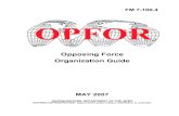 Opposing Force Organization Guide - Combined Arms Center · Opposing Force Organization Guide MAY 2007 HEADQUARTERS, DEPARTMENT OF THE ARMY DISTRIBUTION RESTRICTION: Approved for