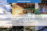 CIRA 14th Annual Meeting - Home - CAIR...CIRA 14th Annual Meeting May 28–30, 2015 (Fellows & Residents Day: May 27) (PICC Line Introduction Course: May 27) PROGRAM 3 CIRA Annual