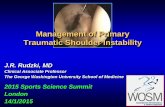Management of Primary Traumatic Shoulder Instability › wp-content › uploads › 2018 › 05 › ... · anterior dislocation. AJSM, 2008 McCarty EC. Immobilization with an external