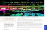 DELIVERING MULTI-SENSORY › event-insights-pdf › Multi-Sensory... · THE POWER OF ENGAGING ALL FIVE SENSES Our experience of the world involves a number of senses - sight, sound,