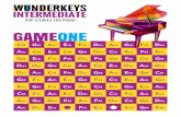 WK Teen Game 1 File - Teach Piano Today · 4) Player 2 repeats Steps 1 - 3. 5) Players continue alternating turns until one player lands a game marker on any square in the top row